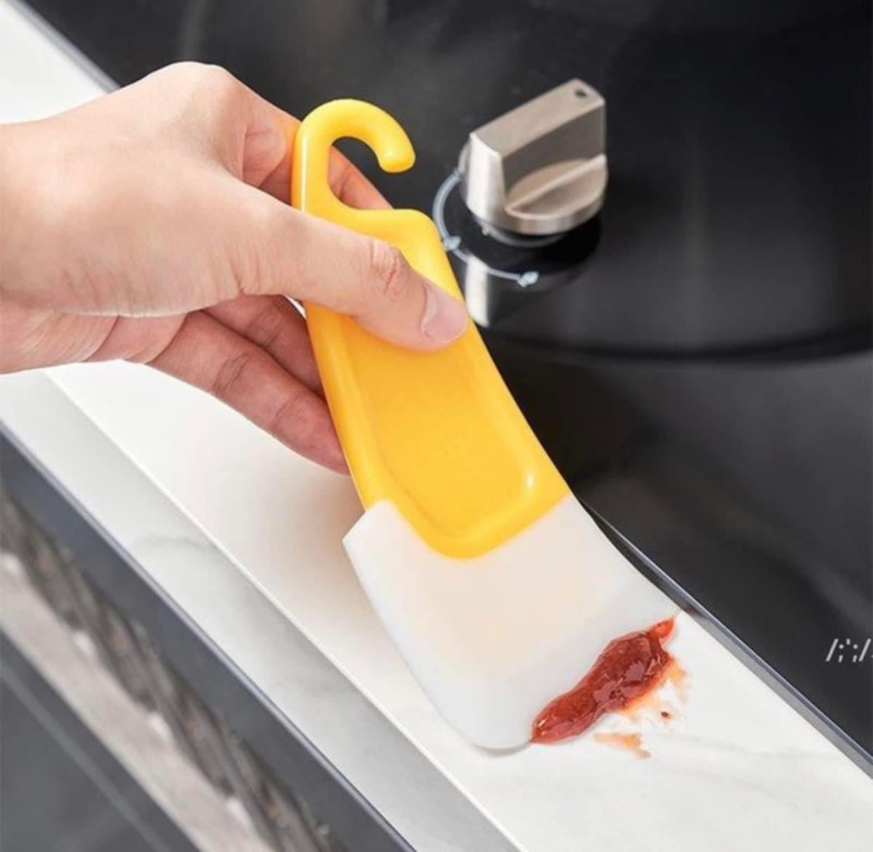 Yellow cooking / cleaning spatula image 0