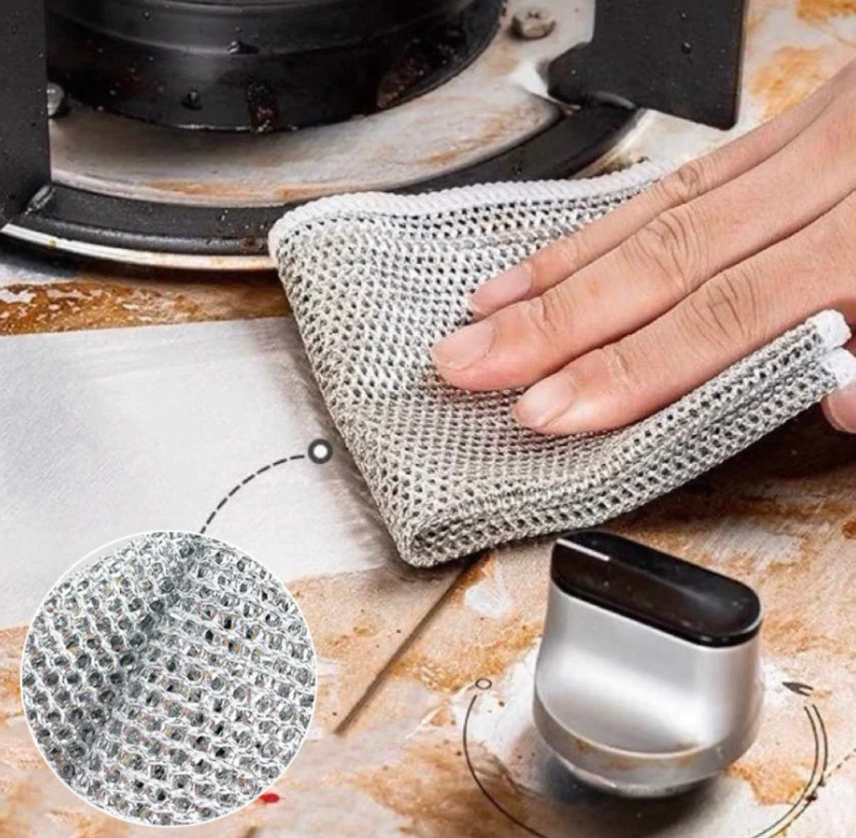 Silver scourer cloth image 2