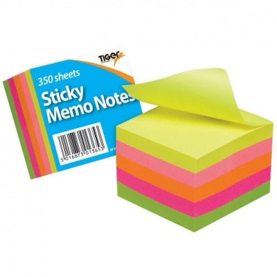 Neon sticky memo pad image 0
