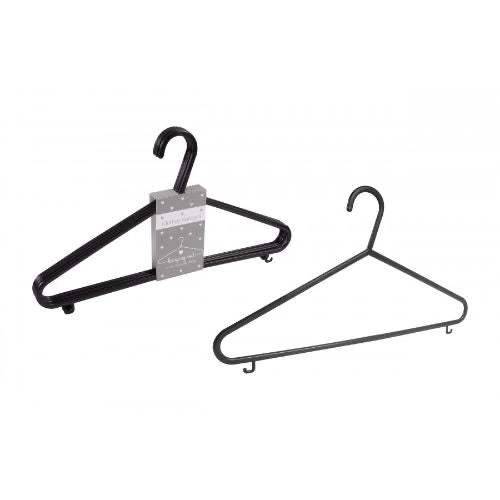 Black clothes hangers 4 pack image 0