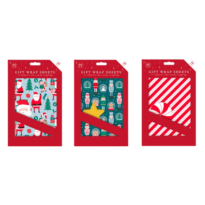 Christmas gift wrap & tags 5 Pack