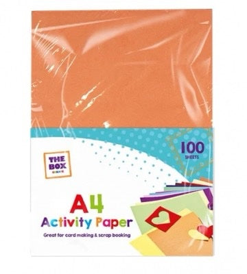 A4 coloured activity paper 100 sheets image 0