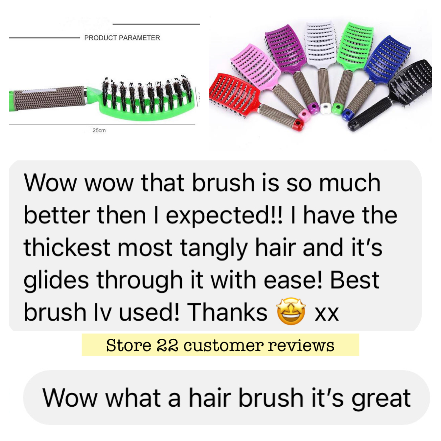Detangling hair brush image 8