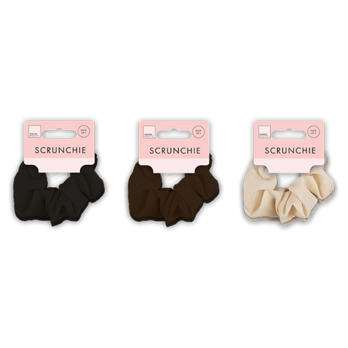 Textured scrunchies 2 pack image 0