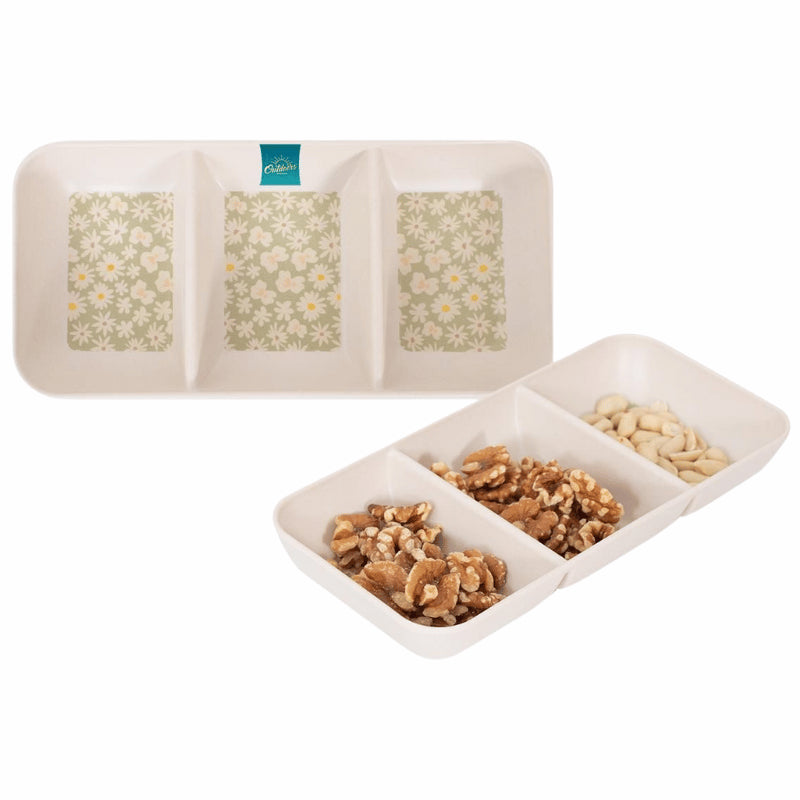 3-section serving tray