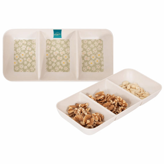 3-section serving tray