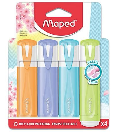 Maped pastel highlighters 4 pack image 0