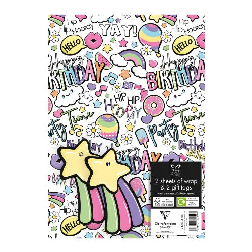 Gift wrap and tags - girls birthday image 0