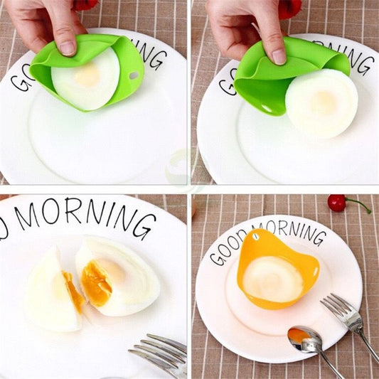 Silicone egg poach pouches 4 pack image 1