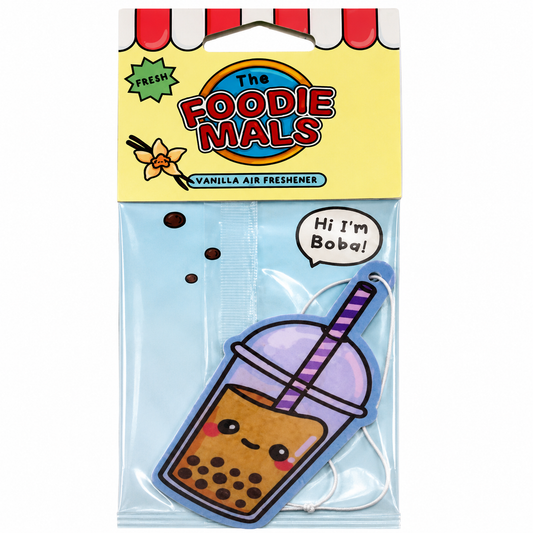 Vanilla bubble tea air freshener