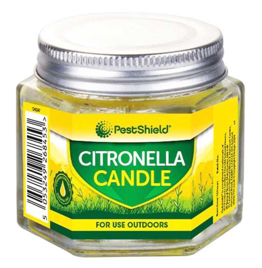 Hexagon citronella candle jar image 0