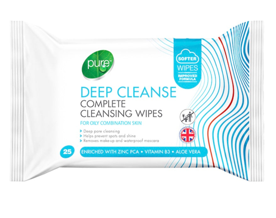 Pure deep cleanse makeup removal wipes image 0
