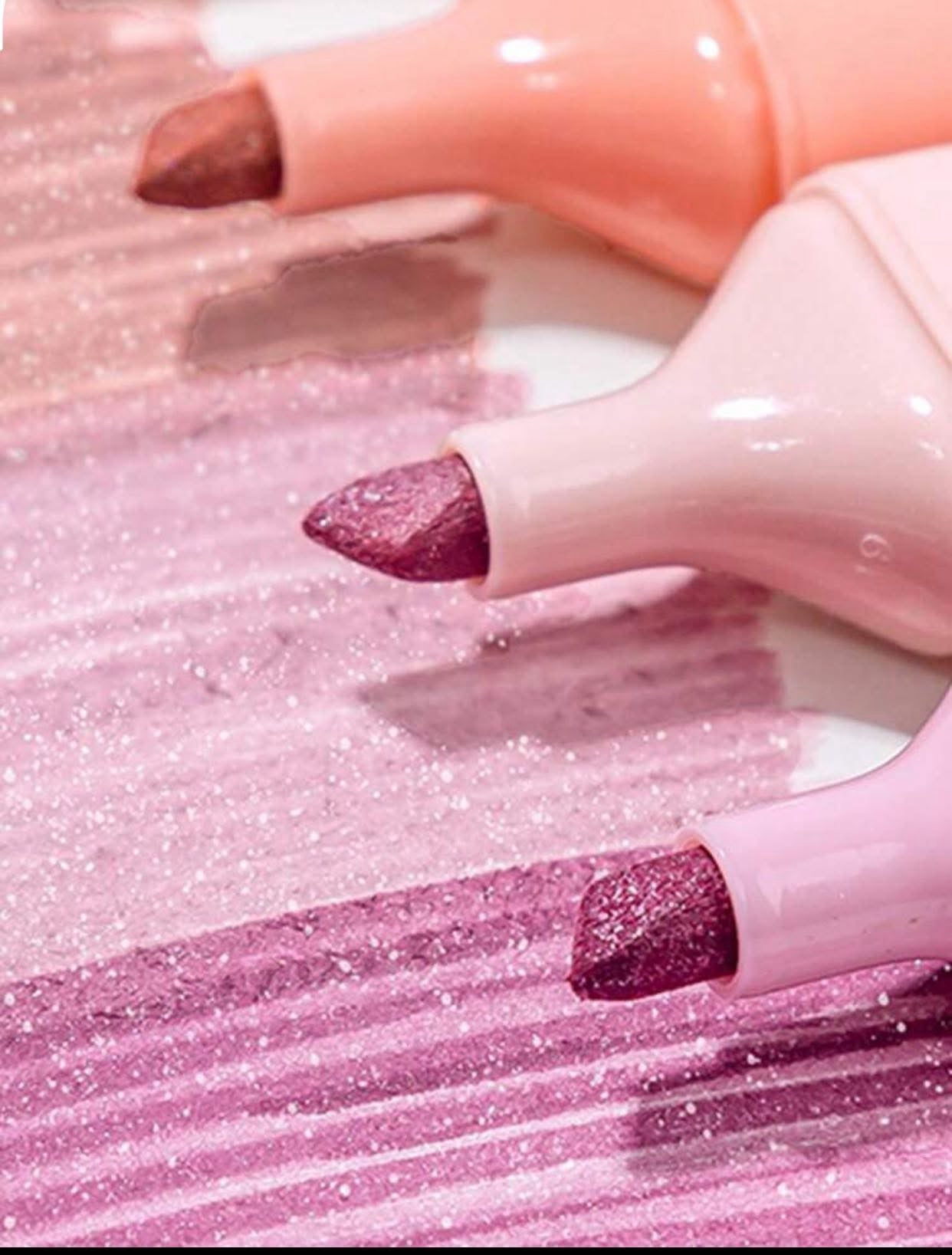 Glitter highlighters 4 pack image 3
