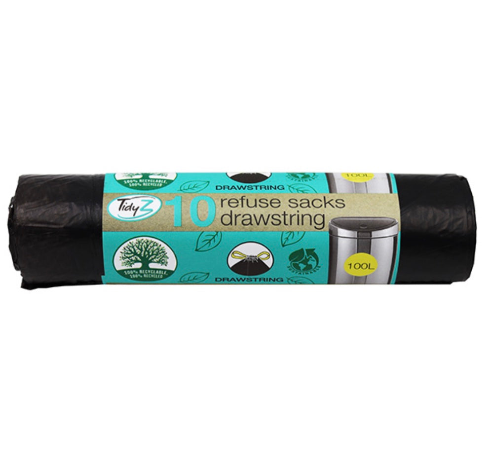 Drawstring refuse sacks 10 pack image 0