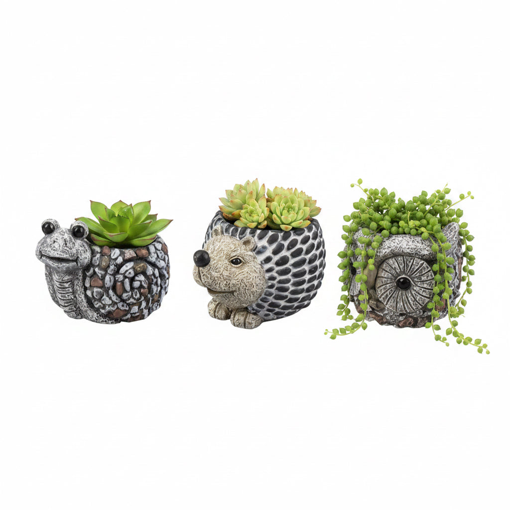 Concrete animal planter image 0