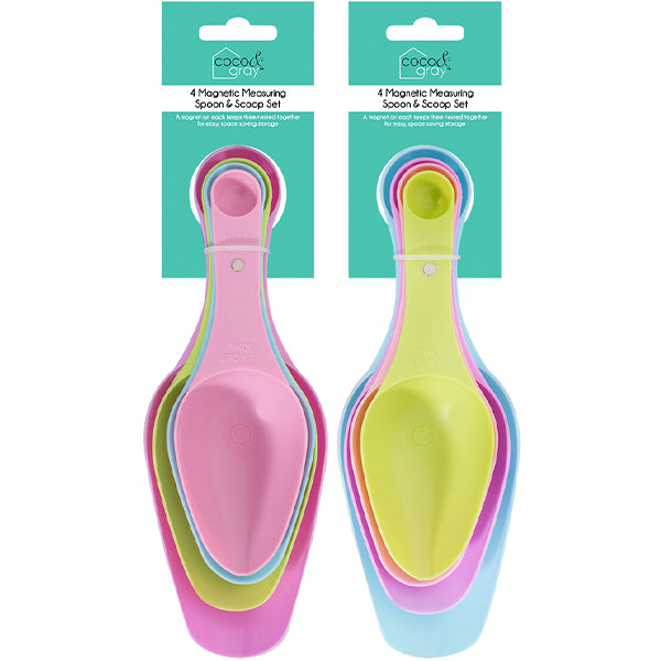 Magnetic measuring spoons 4 piece