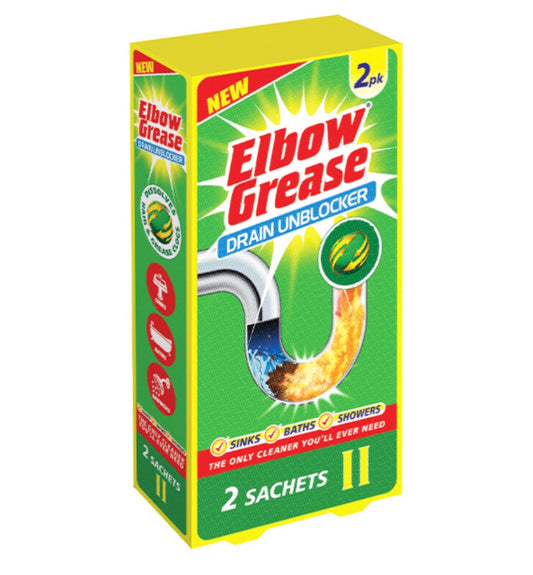 Elbow grease drain unblocker sachets 2 pack image 0