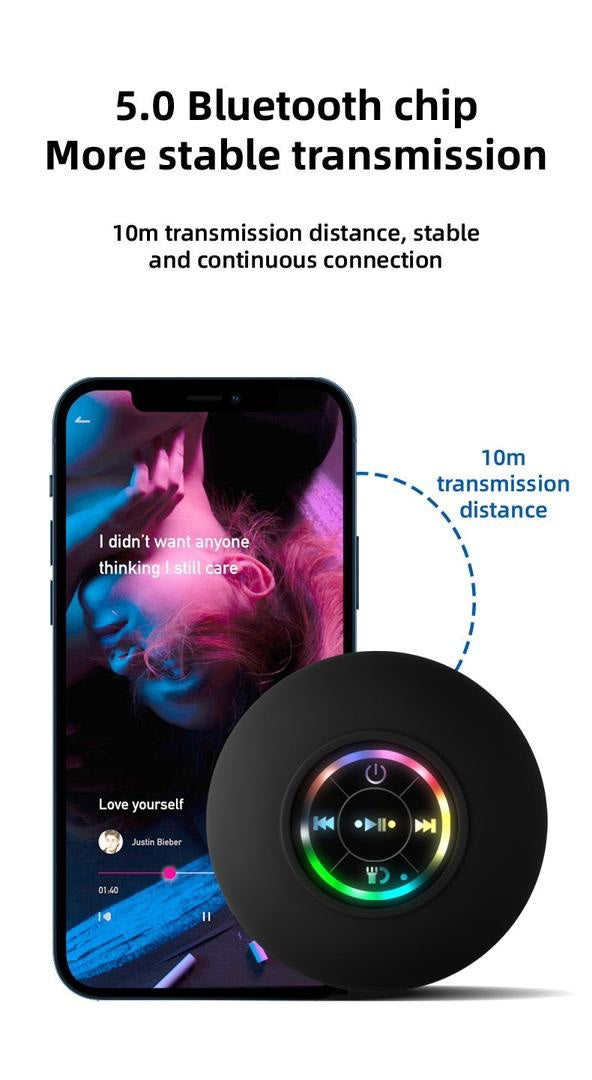 Light up bluetooth shower speaker image 4