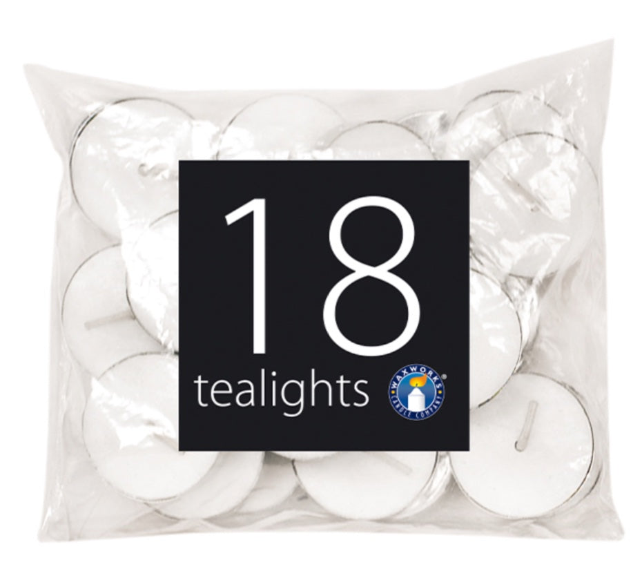 Unscented tealights 18 pack image 0