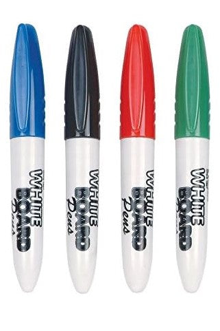 Mini whiteboard pens 4 pack