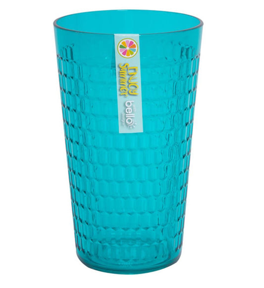Teal honeycomb plastic tumbler image 0
