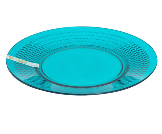 Teal honeycomb plastic plate image 0