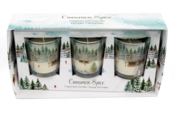 Christmas market candle set