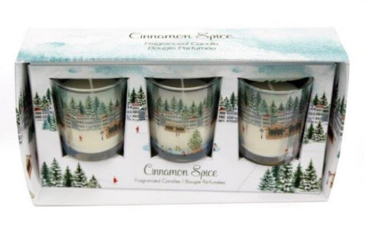 Christmas market candle set
