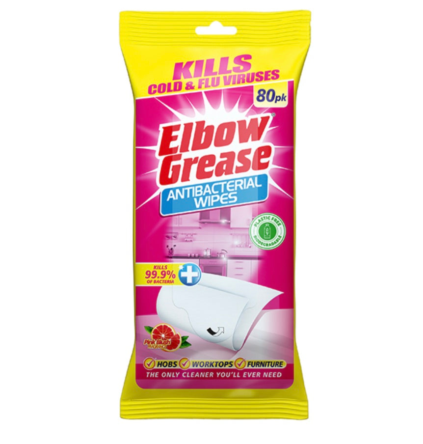 Elbow grease antibacterial wipes - pink blush image 0