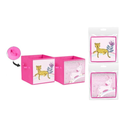 Girls storage cube - cheetah image 0
