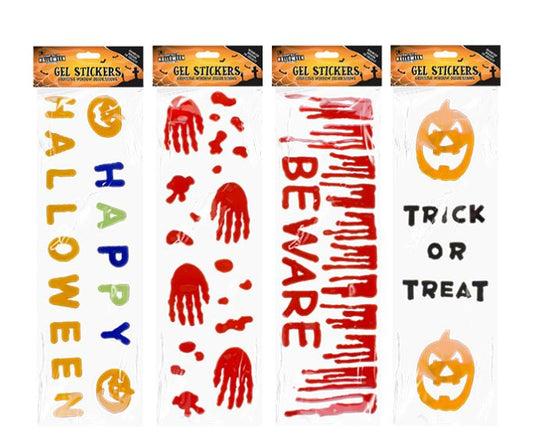 Halloween gel window stickers