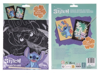 Stitch scratch art