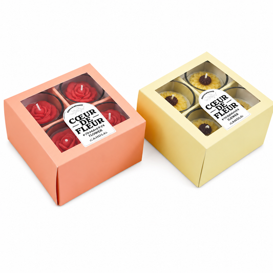 Flower candle gift set