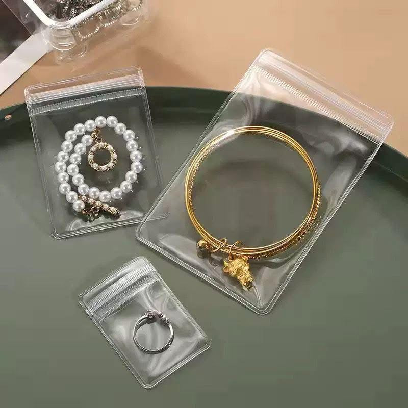 Clear jewellery pouches 10 pack