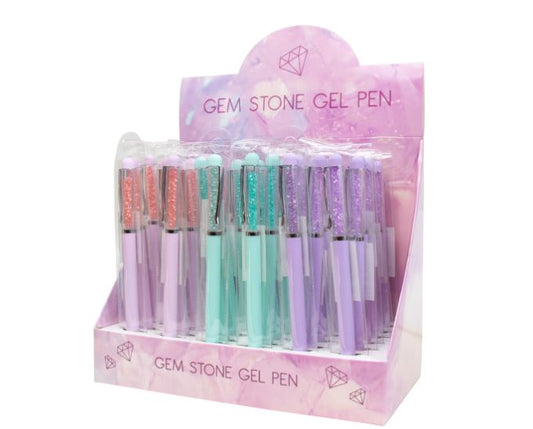 Gemstone gel pen
