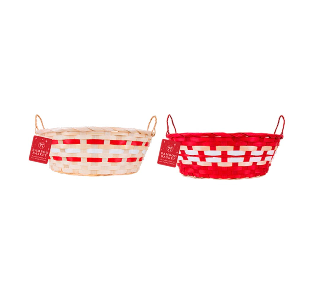 Oval basket with handles 33cm