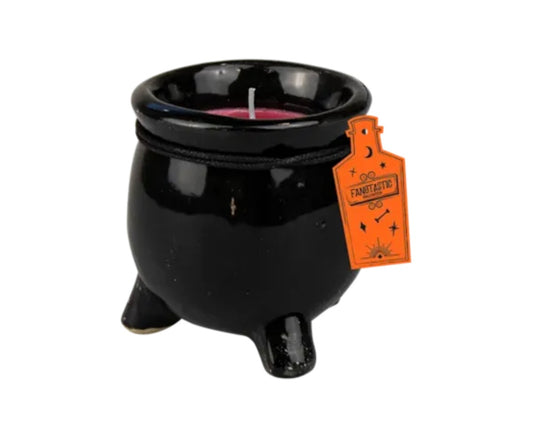 Halloween cauldron fragranced candle