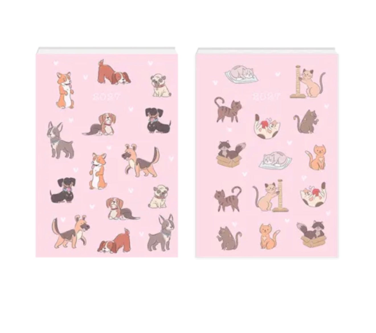 2027 A5 weekly diary & planner - pet
