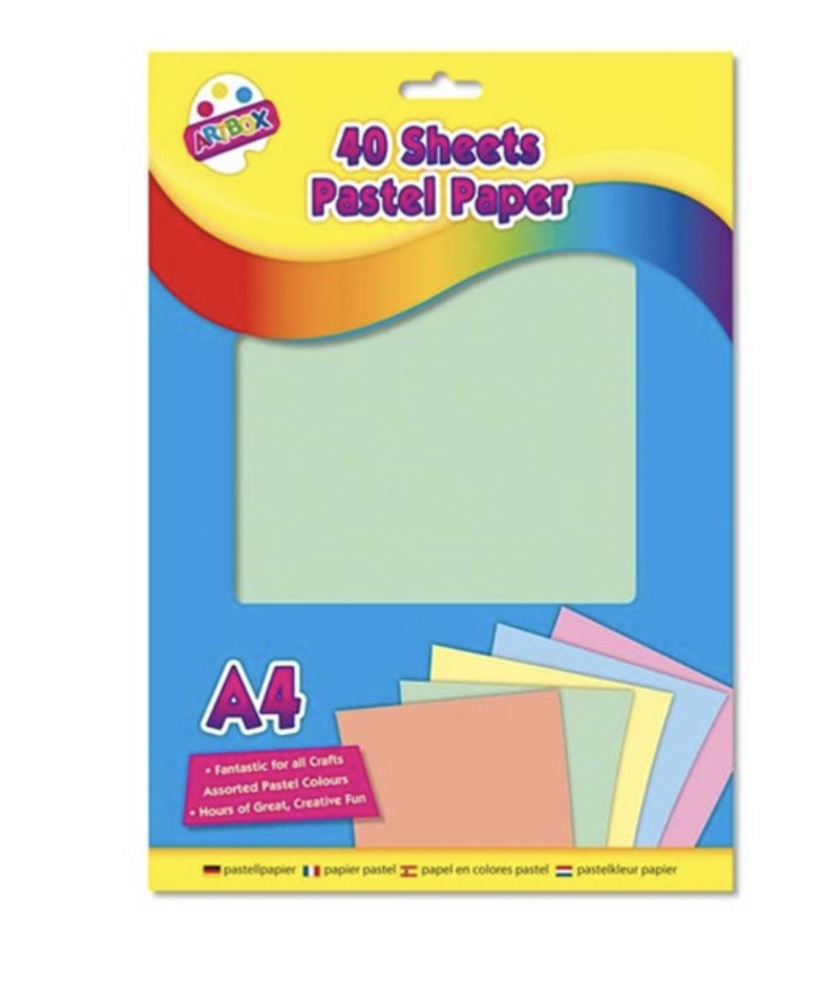 A4 pastel card 10 sheets