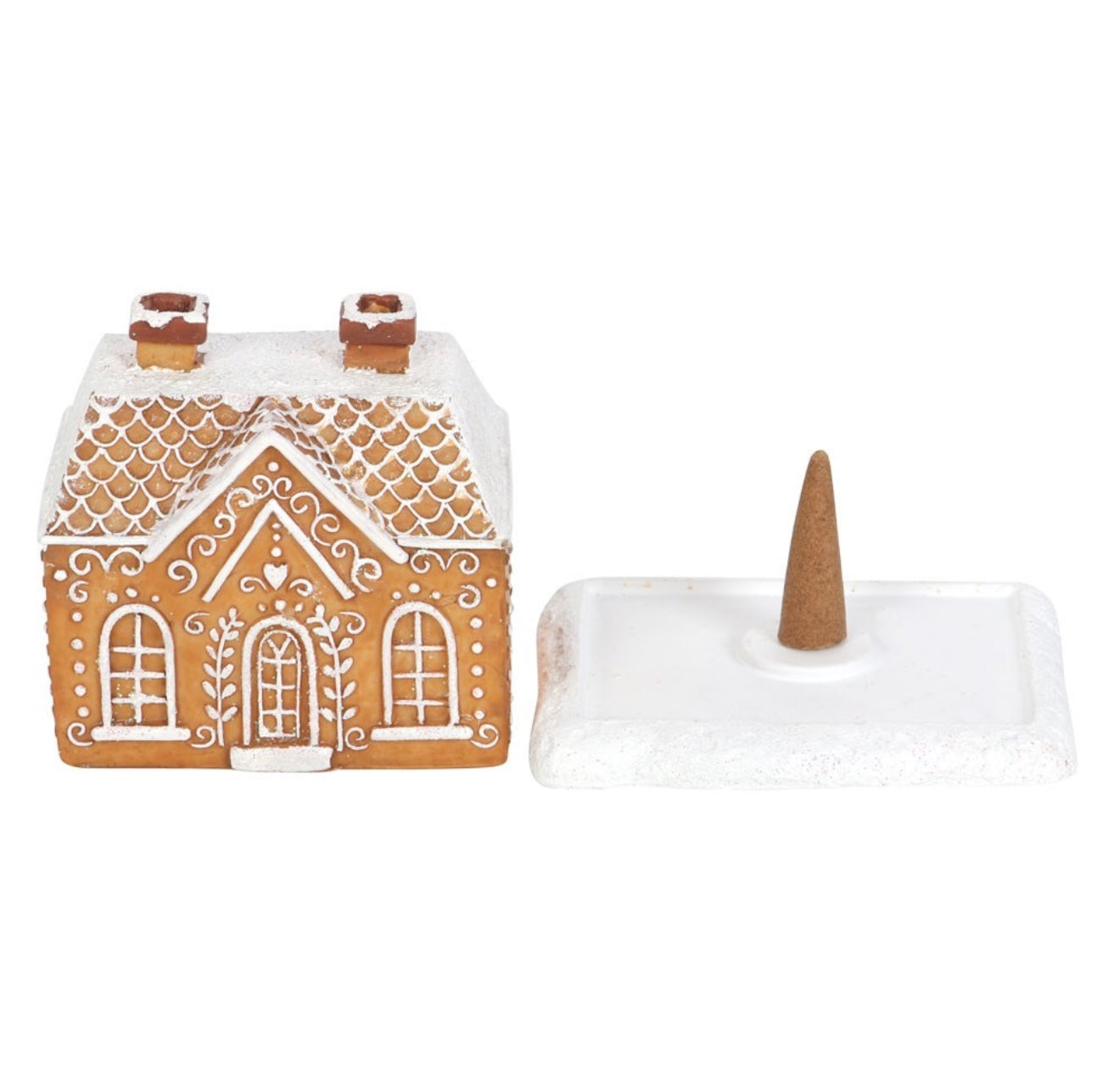 Gingerbread incense cone burner