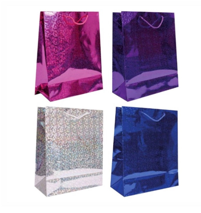 Holographic gift bag - medium
