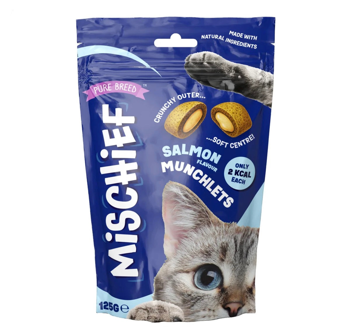 Mischief pillow cat treats - salmon