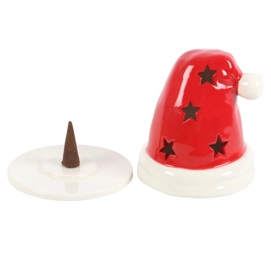 Santa hat tealight holder