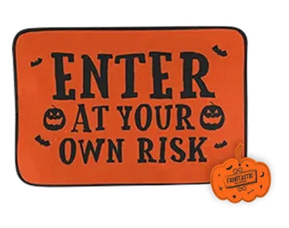 Halloween printed doormat 60 x 40cm