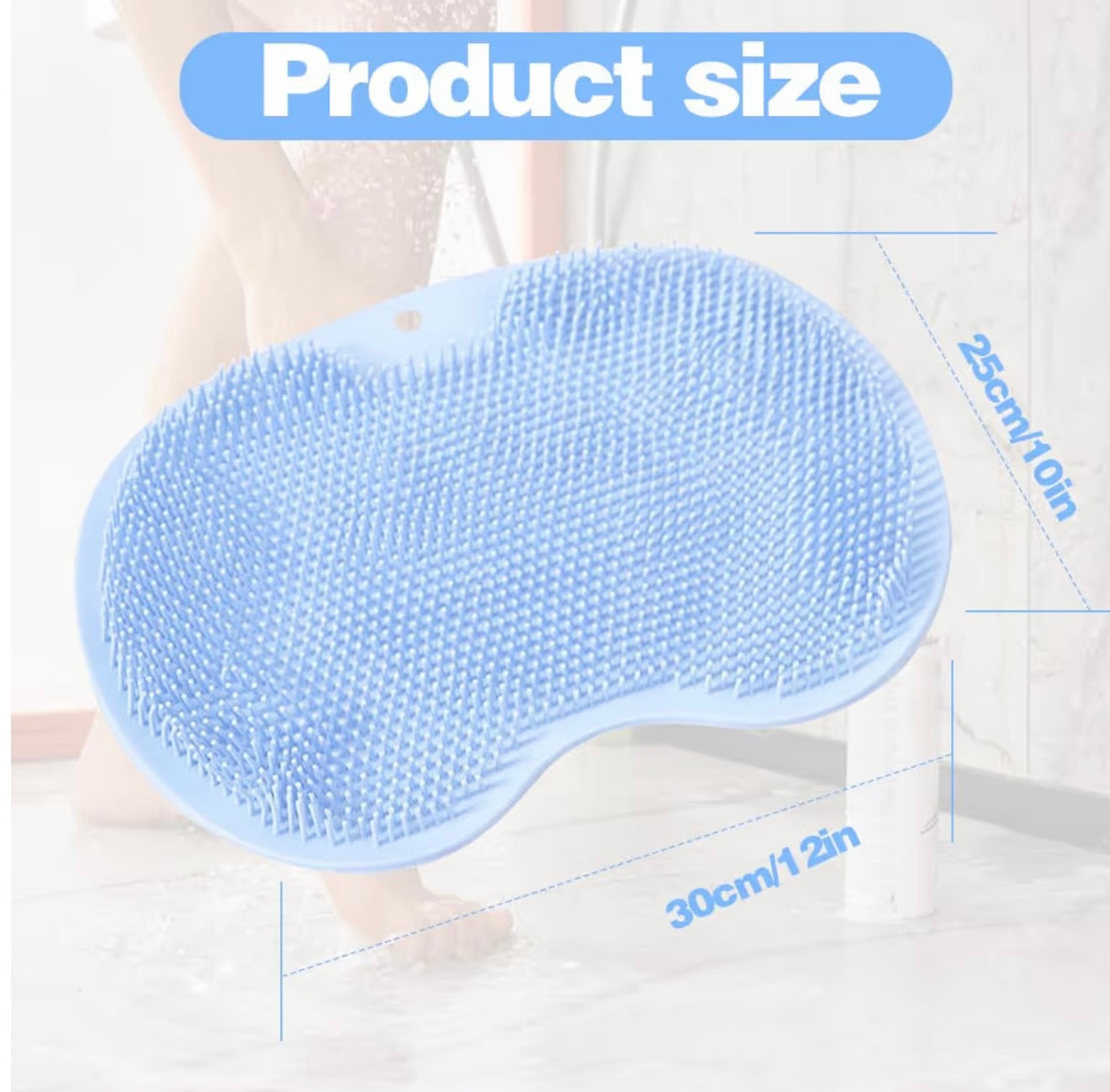 Foot scrubber shower mat.