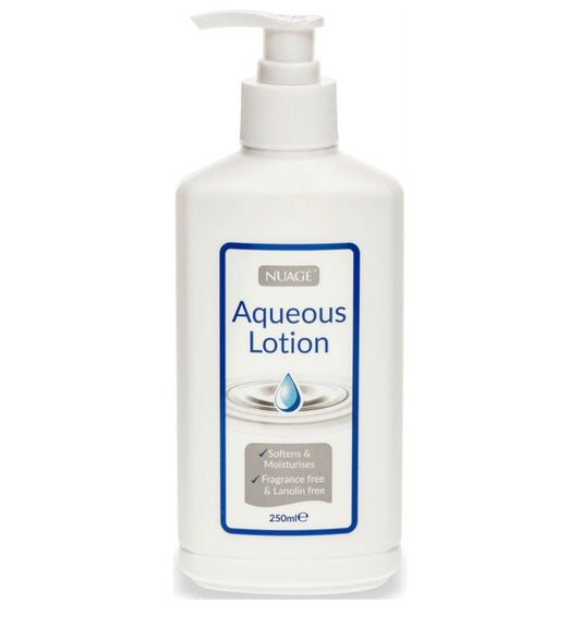 Nuage aqueous lotion with pump dispenser