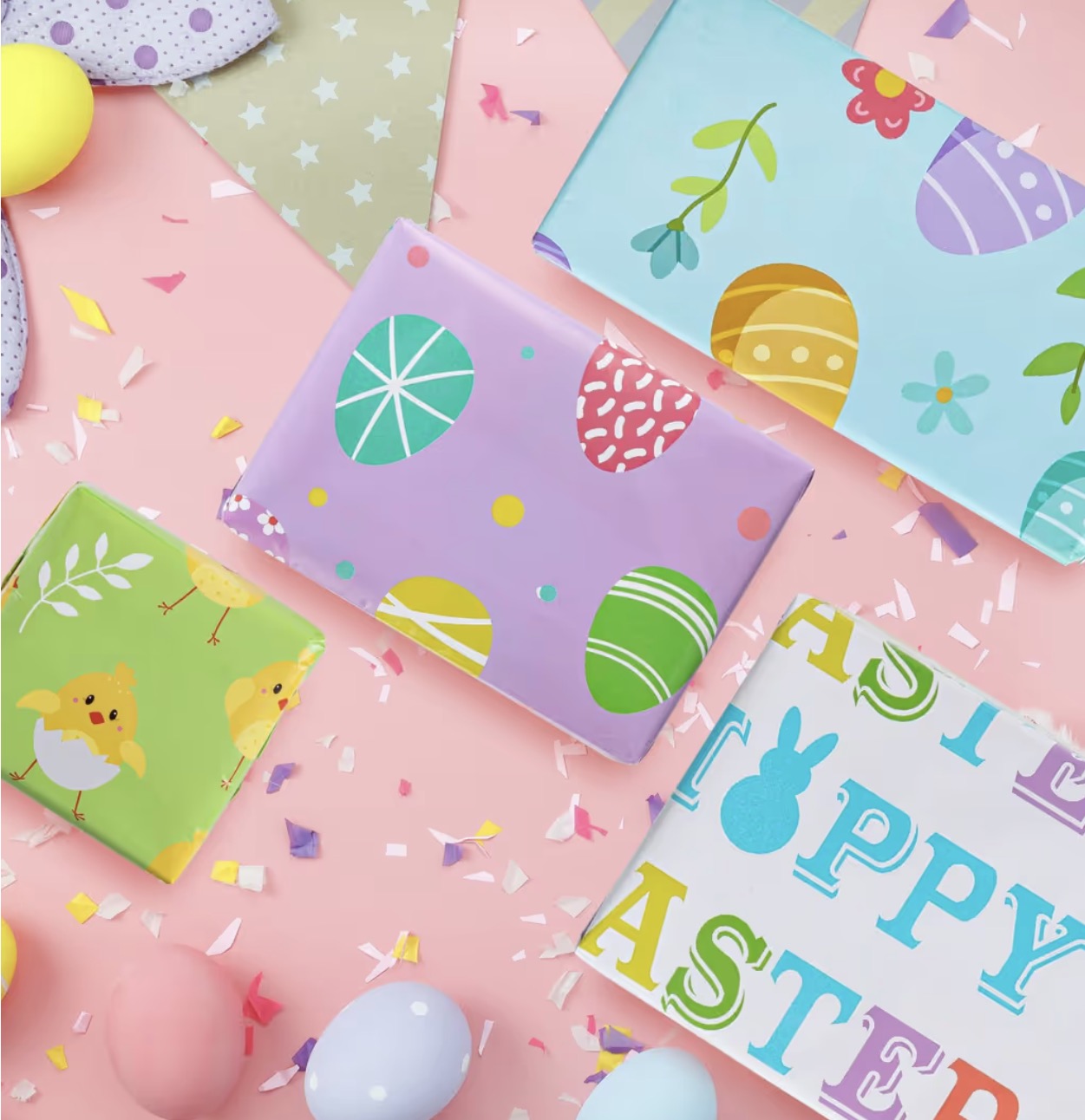 Easter wrapping paper 12 sheets