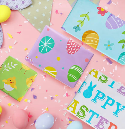 Easter wrapping paper 12 sheets