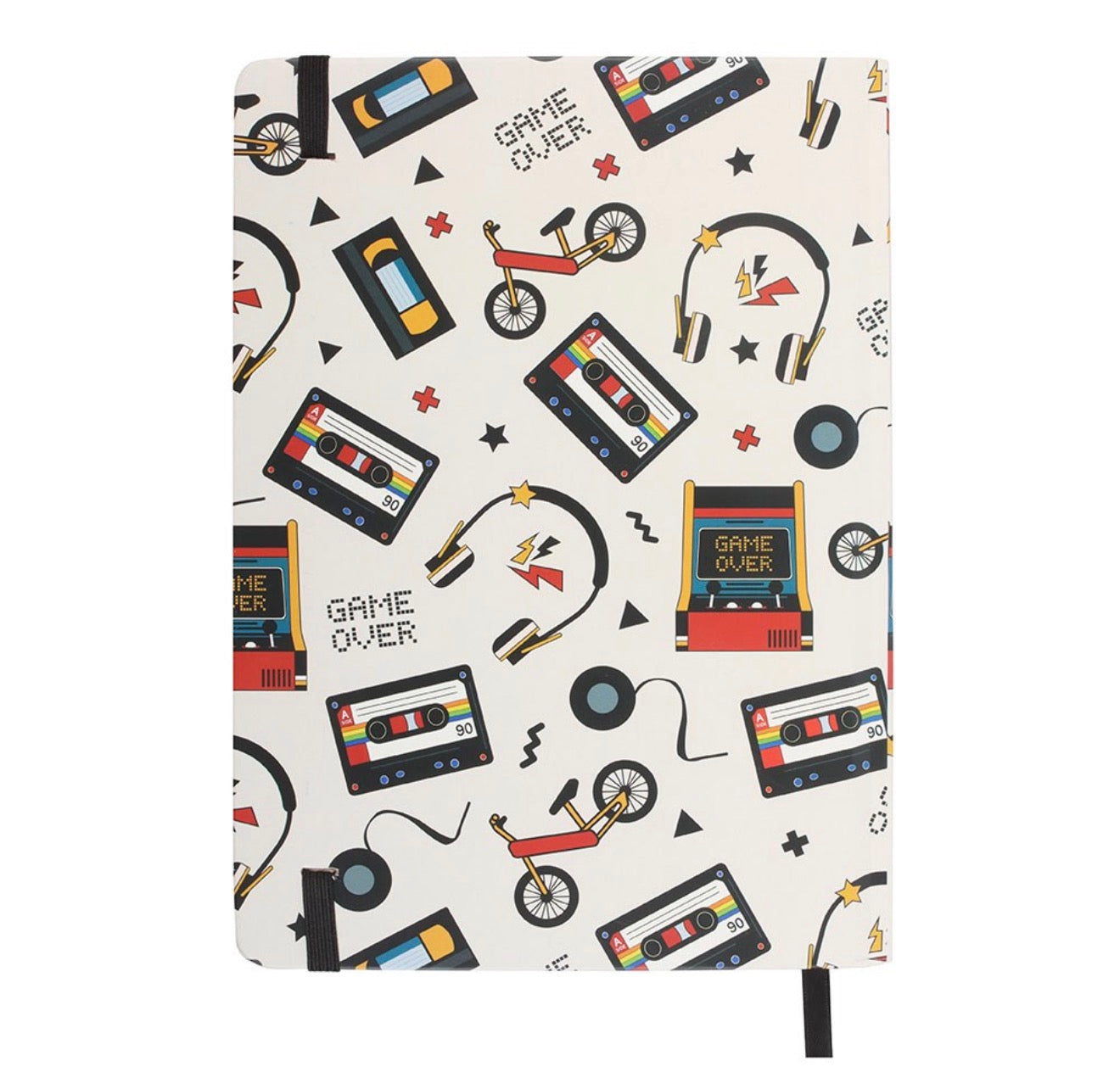 Retro 80s print A5 notebook