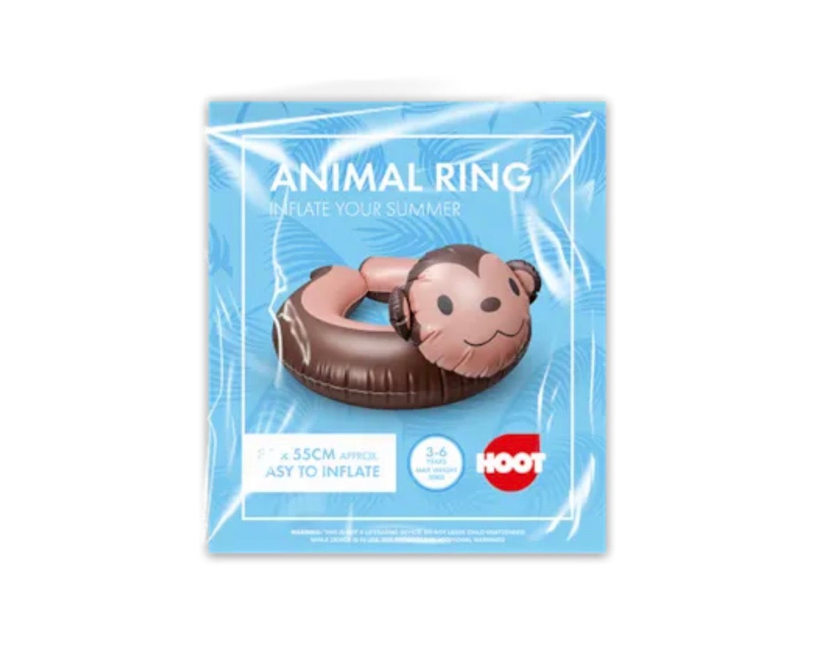 Kids inflatable animal swim ring